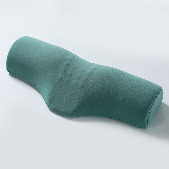 Green Cervical Support Pillow Memory Foam Core with Ergonomic Design for Neck Pain Relief and Deep Sleep