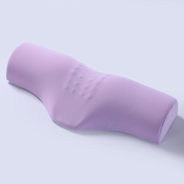 Purple Cervical Support Pillow Memory Foam Core with Ergonomic Design for Neck Pain Relief and Deep