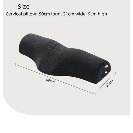 Light grey Cervical Support Pillow Memory Foam Core with Ergonomic Design for Neck Pain Relief and Deep – hardware detail