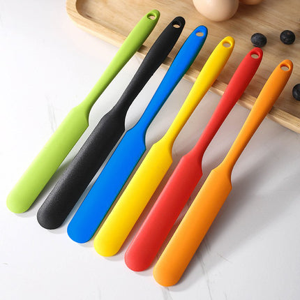 10-Pack Black Mini Silicone Spatulas – Flexible Baking Scrapers for Flour, Jam, Butter & Cake Decorating