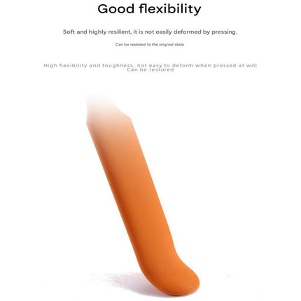 10-Pack Orange Mini Silicone Spatulas – Flexible Baking Scrapers for Flour, Jam, Butter & Cake Decorating
