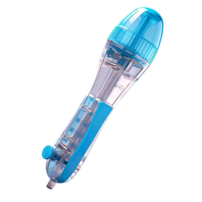 2 PCS Blue Press-Release Bead Pen for 2.6mm Pixel Art DIY Craft Tool for Hama Beads and Fuse Beads Projects