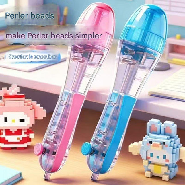 2 PCS Blue Press-Release Bead Pen for 2.6mm Pixel Art DIY Craft Tool for Hama Beads and Fuse Beads – product detail