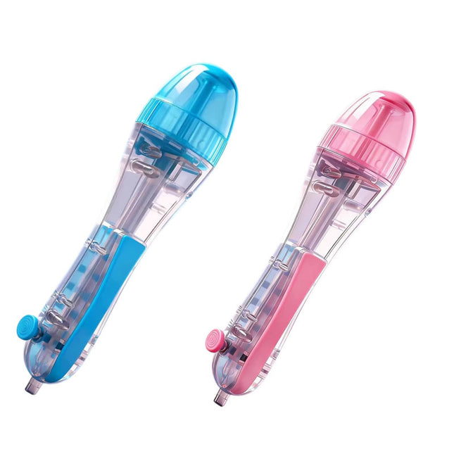 Pink and blue 2-piece set Press-Release Bead Pen for 2.6mm Pixel Art DIY Craft Tool for Hama Beads and Fuse