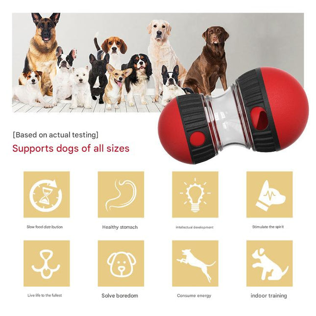 2-Pack Red Small Slow Feeder Dog Toy – product detail