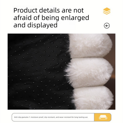 White  Plush Ribbed Pet Sofa Bed for Dogs and Cats - Thickened Milk Velvet Cushion, Large Comfy Dog Sofa(50*40*20cm)