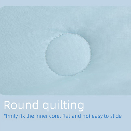 Blue with grey color scheme Cooling Summer Quilt with Ice Silk Fabric Lightweight Breathable Air Conditioner Blanket 180x220cm Soft Washable Comforter for Home Sleep Comfort