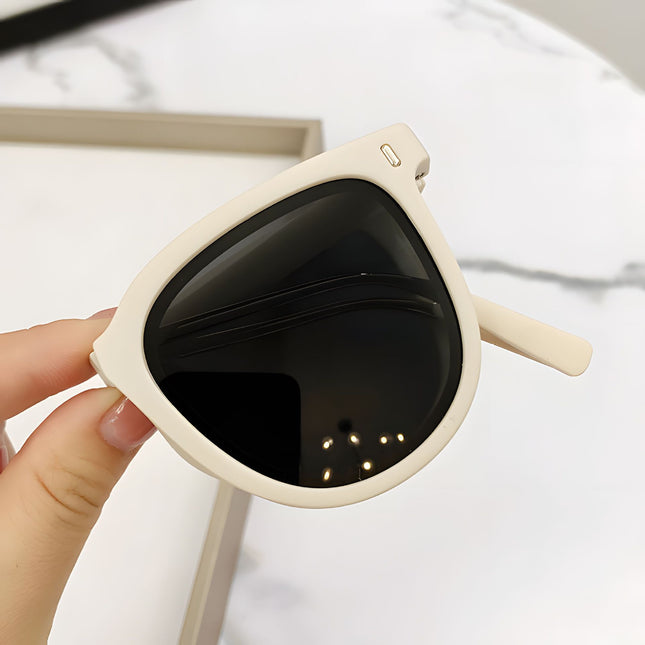 Apricot color Foldable UV400 Sunglasses for Men and Women Lightweight Driving & Outdoor Sun Glasses