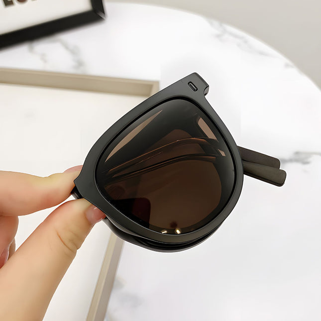 Autumn Tea Foldable UV400 Sunglasses for Men and Women Lightweight Driving & Outdoor Sun Glasses