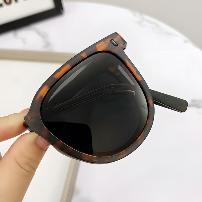 Agate Brown Foldable UV400 Sunglasses for Men and Women Lightweight Driving & Outdoor Sun Glasses