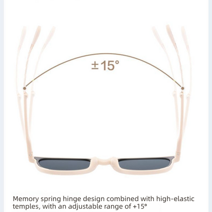 Agate Brown Foldable UV400 Sunglasses for Men and Women – Lightweight Driving & Outdoor Sun Glasses with Hard Case, 18.4g TR+Metal Frame, Compact 32mm Folded Size