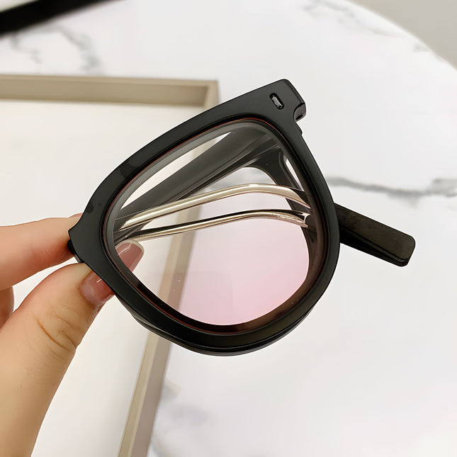 Pink Foldable UV400 Sunglasses for Men and Women Lightweight Driving & Outdoor Sun Glasses with