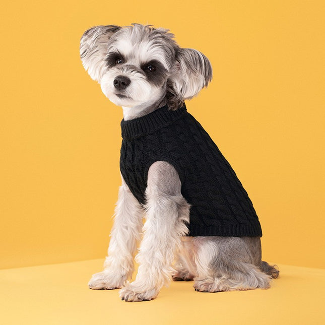 Black Fall & Winter Pet Knit Sweater (Size V888-ELOSUNG48527