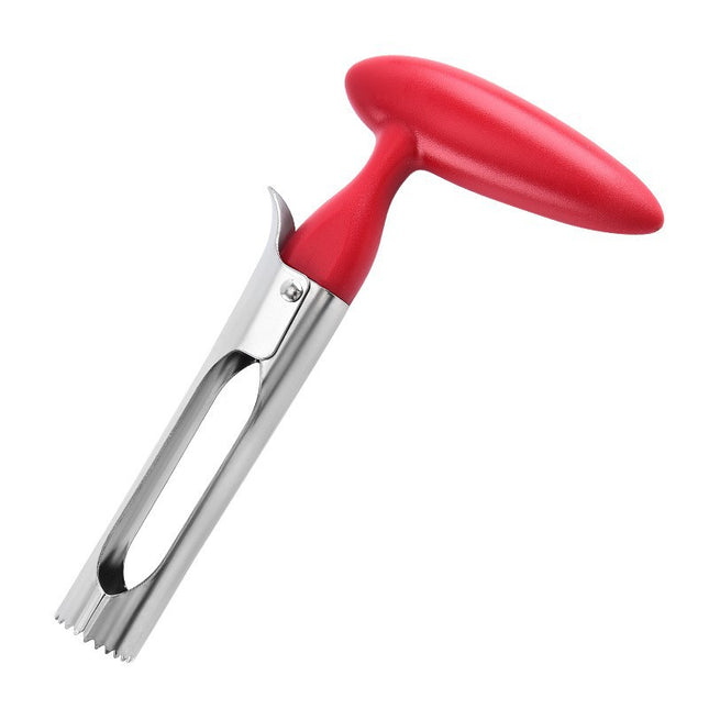 Red Set of 2 Stainless Steel Apple Corers Heavy-Duty Fruit Core Remover Tool with Comfort Grip Easy to Use