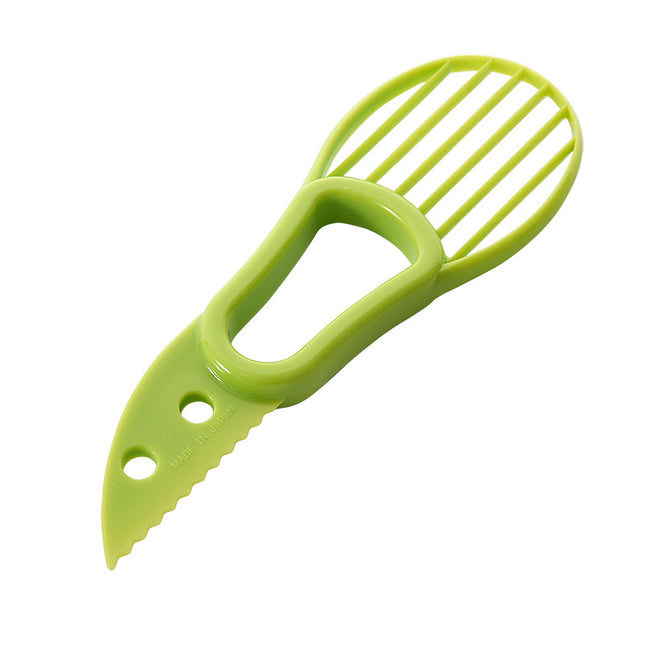5-Pack Green Multi-Function Fruit Cutter Set Precision Avocado Slicer with Integrated Pit Remover & Even