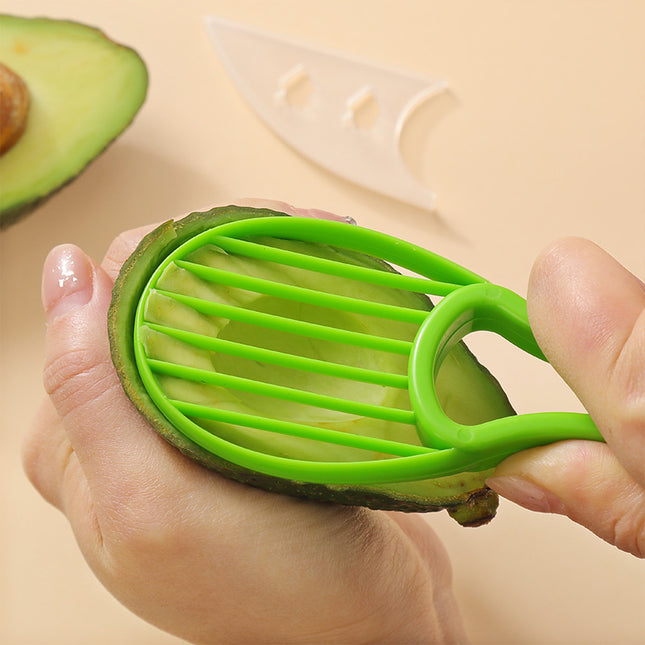 5-Pack Green Multi-Function Fruit Cutter Set Precision Avocado Slicer with Integrated Pit Remover & Even – product detail