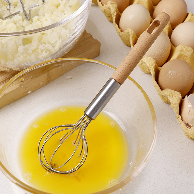 2-Piece Kitchen Tool Set Mini Whisk Plus Star-Shaped Potato Masher Compact for Egg Beating & Mashing – product detail