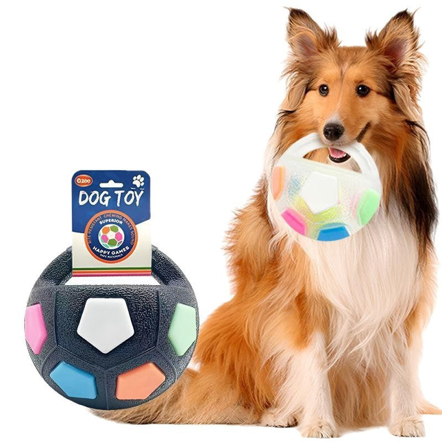 Colorful Dog Toy Handheld Bouncing Ball with Sound – product detail