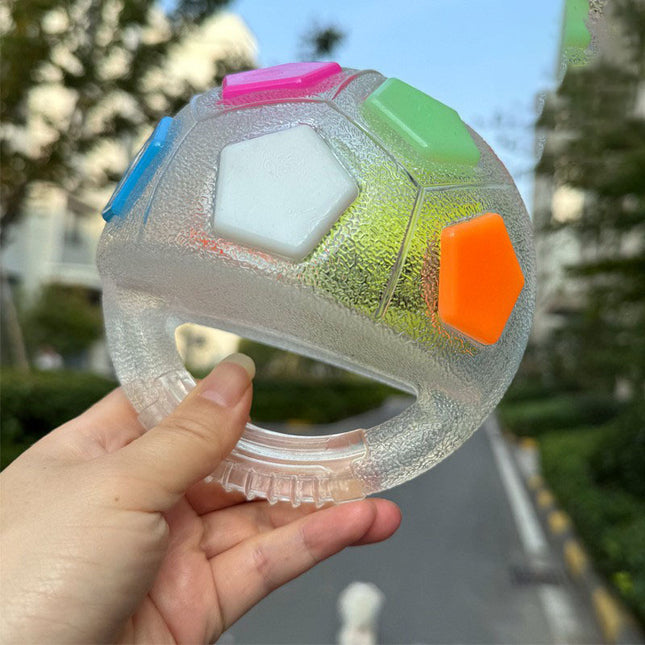 Transparent White Toy Handheld Bouncing Ball with Sound