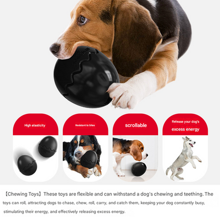 Red Mysterious Egg Slow-Feeder Treat Dispenser for Dogs – Food-Grade TPR Interactive Toy with 7 Internal Feeding Posts, Freezable and Dishwasher-Safe Design