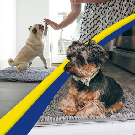 Pink 50×80 cm Extra-Thick Chenille Floor Mat for Bathrooms and Pet Use – High-Density Absorbent, Non-Slip, Machine-Washable Rug for Dogs and Humans