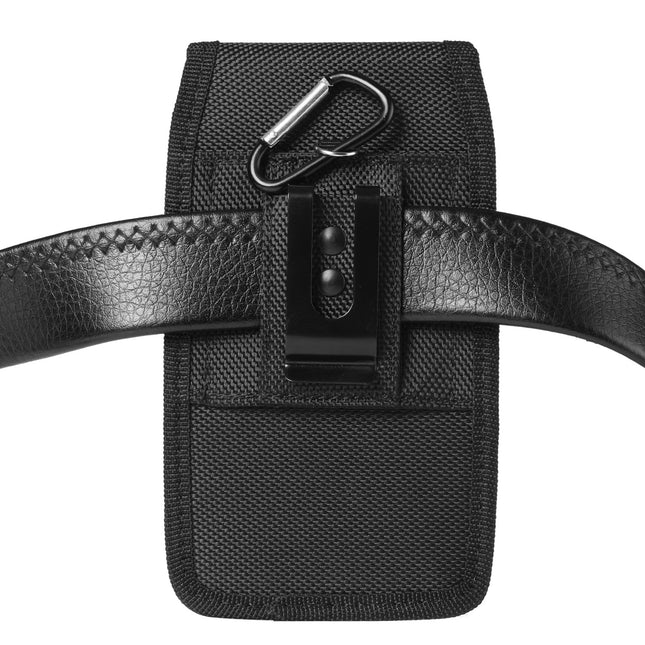 2-Pack Black Universal Heavy-Duty Nylon Belt Holster Pouch with Card Slot Durable Oxford Cloth Waist – product detail