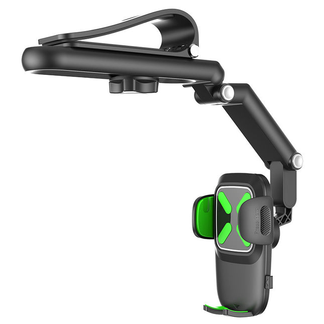2-Pack Green Universal Car Sun Visor Phone Mount with 360 Degree Rotation Adjustable Clamp for