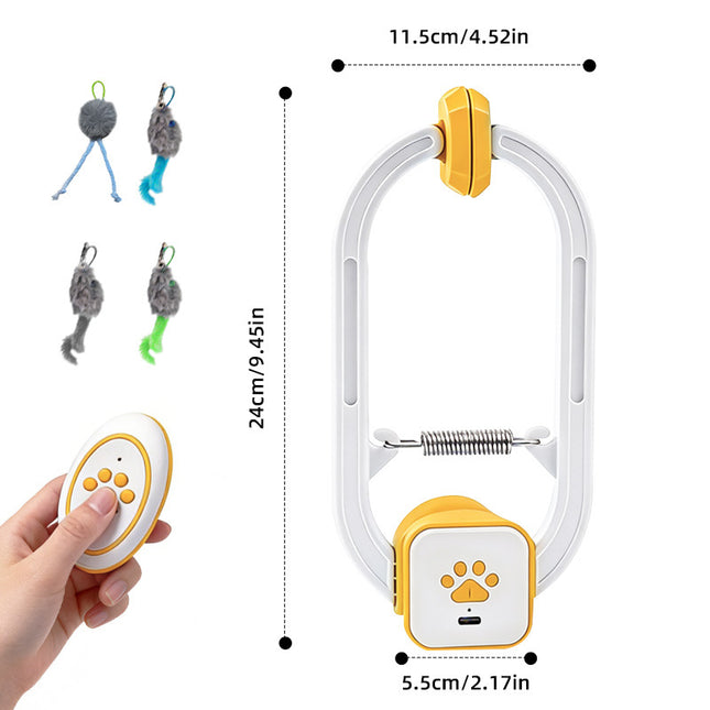 Electric Interactive Cat Teaser with Remote Control & Door V888-ELOSUNG48665