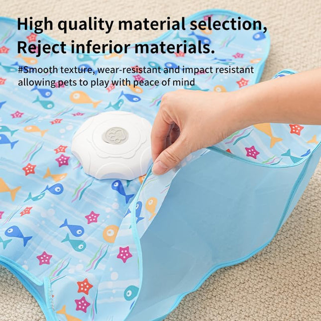 Automatic Cat Hunting Game Mat with 360 Degree Teaser Wand USB-C Rechargeable Interactive Pet Toy – product detail