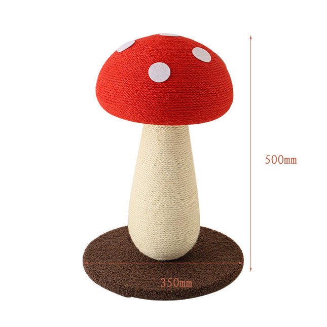 Red Mushroom Cat Tree with Sisal Scratching Post (500mm V888-ELOSUNG48681