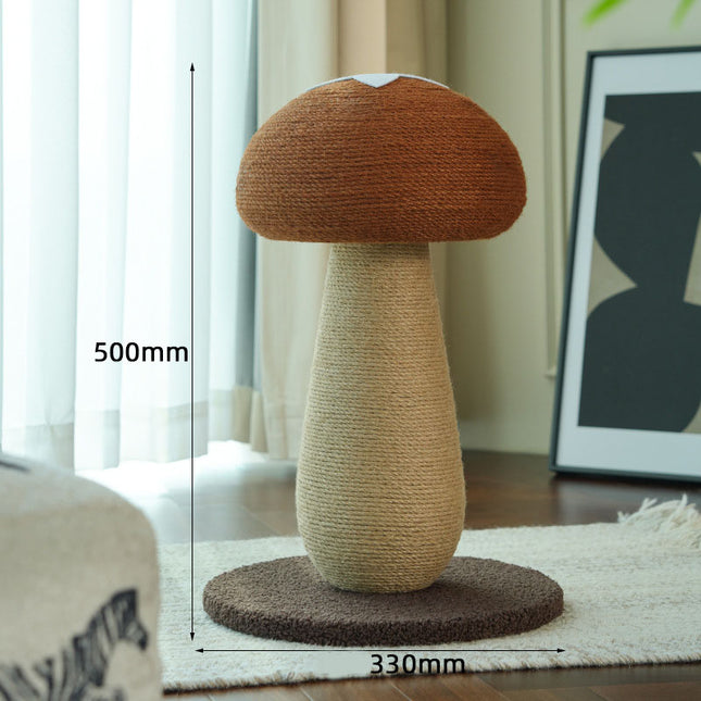 Brown Mushroom Cat Tree with Sisal Scratching Post (500mm V888-ELOSUNG48682