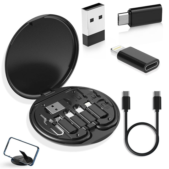 2-Pack Black 60W Fast Charging Cable Kit with Storage V888-ELOSUNG48715