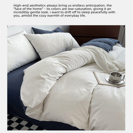 Hazy Blue Washed Cotton Bedding Set – product perspective