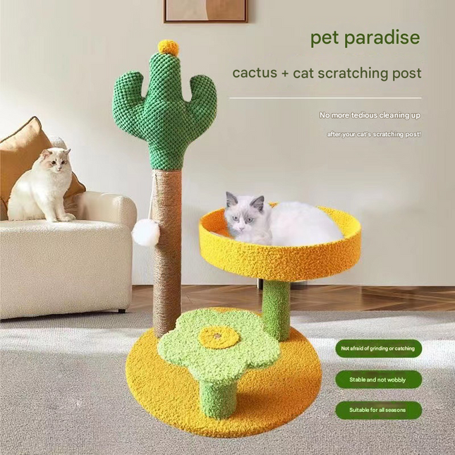 Pineapple Pineapple Cat Tree with Scratching Post & Cozy Perch – product detail