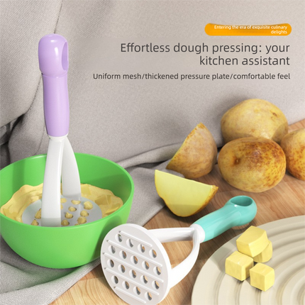3-Pack Pink Manual Potato Masher - Baby Food Maker & Vegetable Ricer with Reinforced Arch Design, Durable PP Kitchen Tool for Mashing Potatoes, Sweet Potatoes, and Fruits