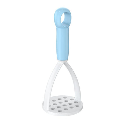 3-Pack Blue Manual Potato Masher - Baby Food Maker & Vegetable Ricer with Reinforced Arch Design, Durable PP Kitchen Tool for Mashing Potatoes, Sweet Potatoes, and Fruits