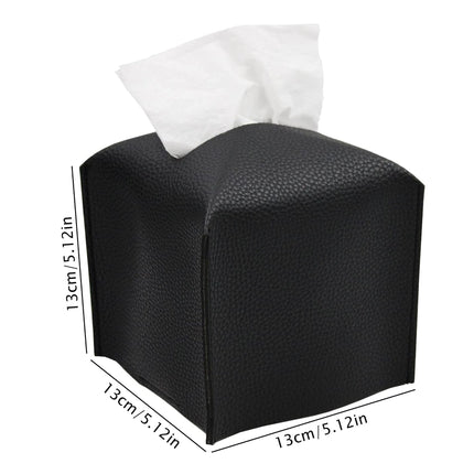 2 Pack Pink PU Leather Rectangular Tissue Box Covers Foldable Roll Paper Bag for Car Home and Bathroom Modern Storage Solution for Local Households
