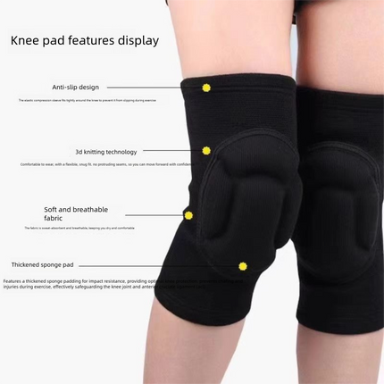 Size S Black Protective Sponge Knee Pads for Cycling and Climbing Impact Resistant Guard Pair for Sports and Roller Skating Comfort Solution for Local Athletes(1 Pair)