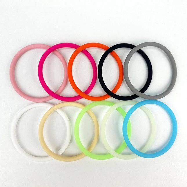 5 Pairs Grey Patellar Tendon Silicone Stabilizer Knee Straps for Running and Basketball Breathable Elastic