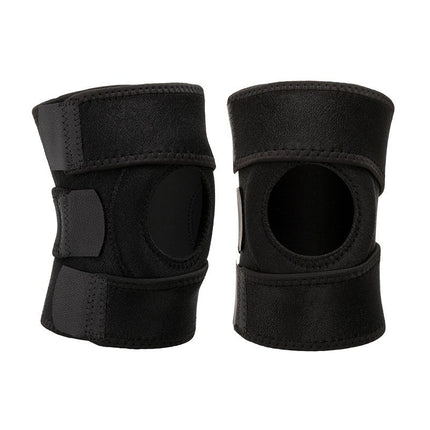 Black Upgraded Sport Knee Pads with Dual Spring Support and Shock Absorption for Basketball Cycling and Training Stabilizing Joint Compression for Local Athletes
