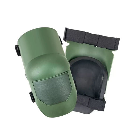 Green Professional Grade TPU Construction Knee Pads Wear-Resistant Shock Absorbing Foldable Design for Local Engineering Projects and Site Safety (1 Pair)