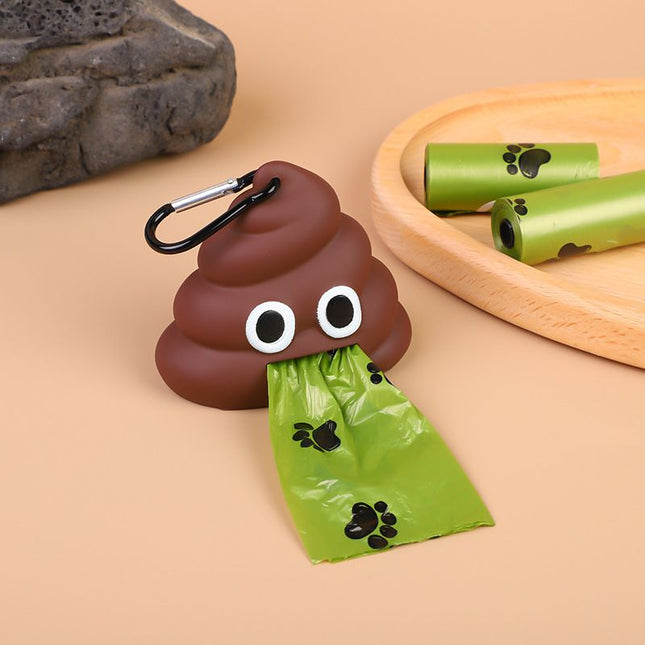 Pet Waste Bag Dispenser with 10 Rolls of Paw Printed V888-ELOSUNG48913