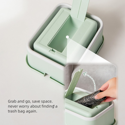 Beige Foldable Car Trash Can and Multi-Functional Storage Bin - Includes 5 Rolls of Bags - Leak-Proof Waterproof Design for Road Trips, Camping and Daily Commuting - Space Saving Portable Organiser(medium)