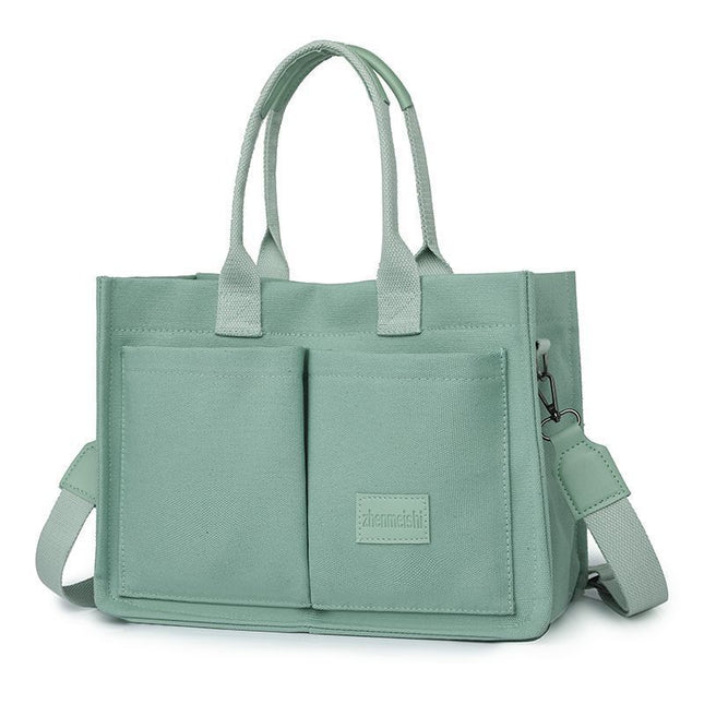 Green Large Canvas Tote Bag for V888-ELOSUNG48946
