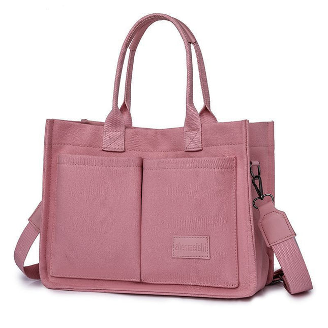 Pink Large Canvas Tote Bag for V888-ELOSUNG48949