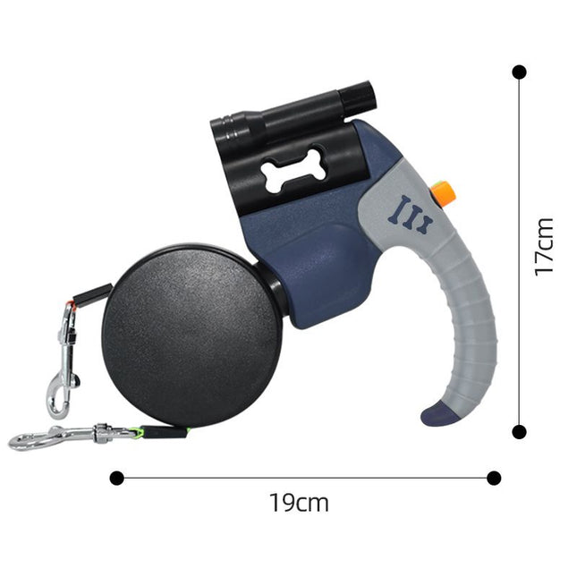 Blue Dual Retractable Dog V888-ELOSUNG48960