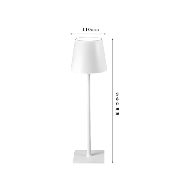 LED High-Foot Table Lamp with Touch Control (White square V888-ELOSUNG48983