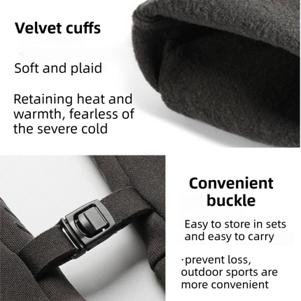 Grey Windproof Thermal Sports Gloves with Touchscreen Fingertips & Anti-Slip Palm Grip for Running & Cycling (SD-01 Wrist-Tighten / M Size)