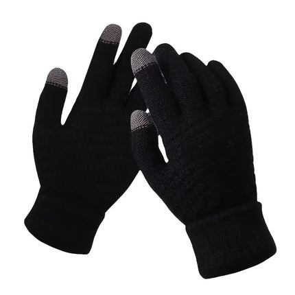 3-in-1 Grey Winter Windproof and Thermal Sport Gear - Fleece Balaclava Hood, Touchscreen Gloves & Insulated Socks