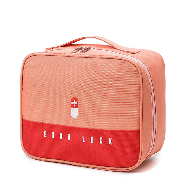 Pink Large Capacity Empty First Aid Kit 25 x 14 x 20 CM